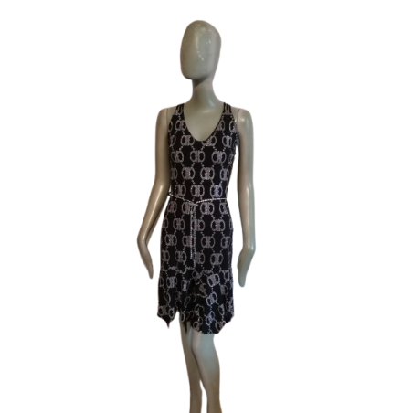 Black Retro Dress Cross - Stil 90er Jahre in Frankreich