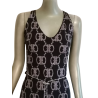 Vestido retro negro cruz - estilo 90s hecho en Francia