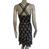 Black Retro Dress Cross - Stil 90er Jahre in Frankreich
