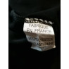Black retro dress crossed backs – 90's style made in France