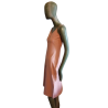 Weinlesekleid Cerruti Jeans 90er Jahre - rosa minimalistischer Nachthemd