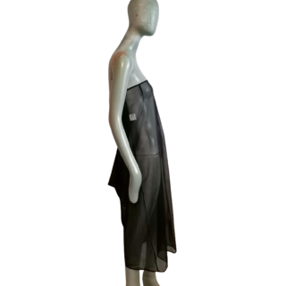 Robe voile nuisette noire Helena Van Raeren Mod 5204