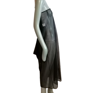 Robe voile nuisette noire Helena Van Raeren Mod 5204
