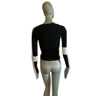 Black & White Asymmetric Top with Coutières