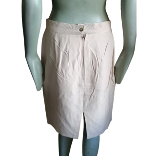Falda lápiz vintage beige t36 hecha en Francia
