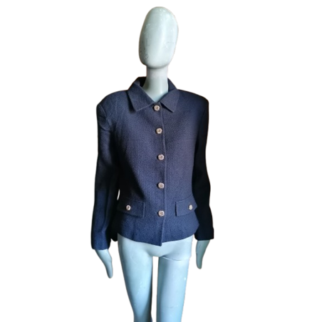 Vintage United Colors of Benetton Wool Chaqueta - Hecho en Italia