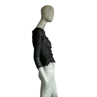 Chemisier Coast 100% soie noir Y2K 2002 comme neuf
