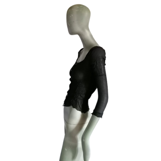 Chemisier Coast 100% soie noir Y2K 2002 comme neuf