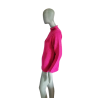Fuchsia rosa vintage suéter años suaves 80/90 malla texturizada