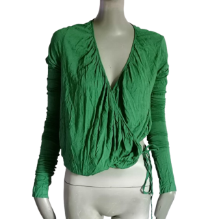 Vivienne Westwood Grüne drapierte Herzdeckel - Größe 40 IT / 36 de