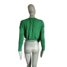 Vivienne Westwood Groene gedrapeerde hartdekking - maat 40 IT / 36 NL