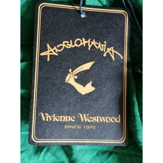 Vivienne Westwood Capa de coração drapeada verde - tamanho 40 it / 36 pt