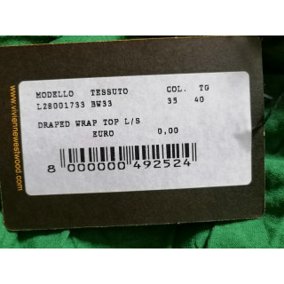 Vivienne Westwood Grüne drapierte Herzdeckel - Größe 40 IT / 36 de