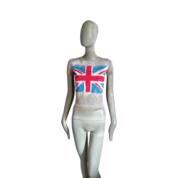 Top Gaetano Navarra Union Jack Y2K neuf T40 IT Made in Italy