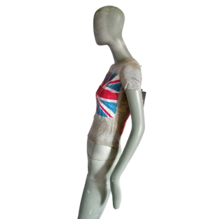 Top Gaetano Navarra Union Jack Y2K neuf T40 IT Made in Italy