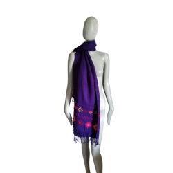 Malìparmi violeta artesanal bordado roubou - neuve parte única