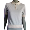 Polo Cerruti Jeans Branco zipado - tamanho m - feito em Portugal