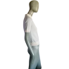 Polo Cerruti Jeans Bianco con zip - Dimensioni M - Made in Portogallo
