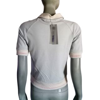 Polo Cerruti Jeans Branco zipado - tamanho m - feito em Portugal