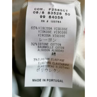 Polo Cerruti Jeans Branco zipado - tamanho m - feito em Portugal
