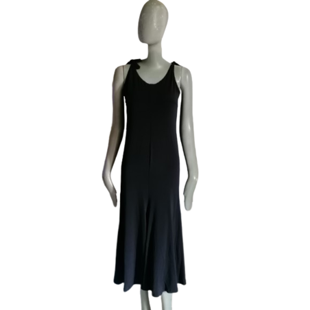 Italian Italian Oppio Minimalist Long Dress with Timeless Elegance
