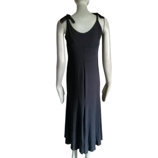 Italian Italian Oppio Minimalist Long Dress with Timeless Elegance