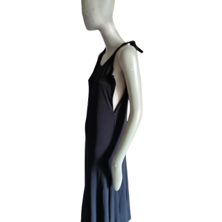 Italiano italiano oppio minimalista vestido longo com elegância intemporal