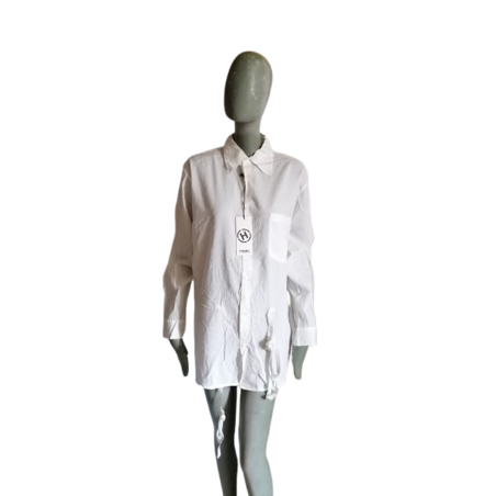 Shirt Hache "H Items"White Oversize Archive 90s Maat M