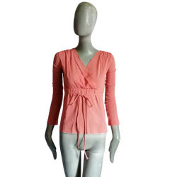 Maliparmi - Coral Bohemian Heart Cache, Caftan Tulle, Hecho en Italia