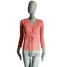 Maliparmi - Coral Bohemian Heart Cache, Caftan Tule, Made in Italy