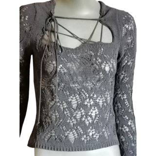 Laced Laced Laced Mesh Top - Simultaneous designer