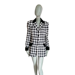 Chaqueta vintage Agatha Foot-de-Pool Wool Hecho en Francia