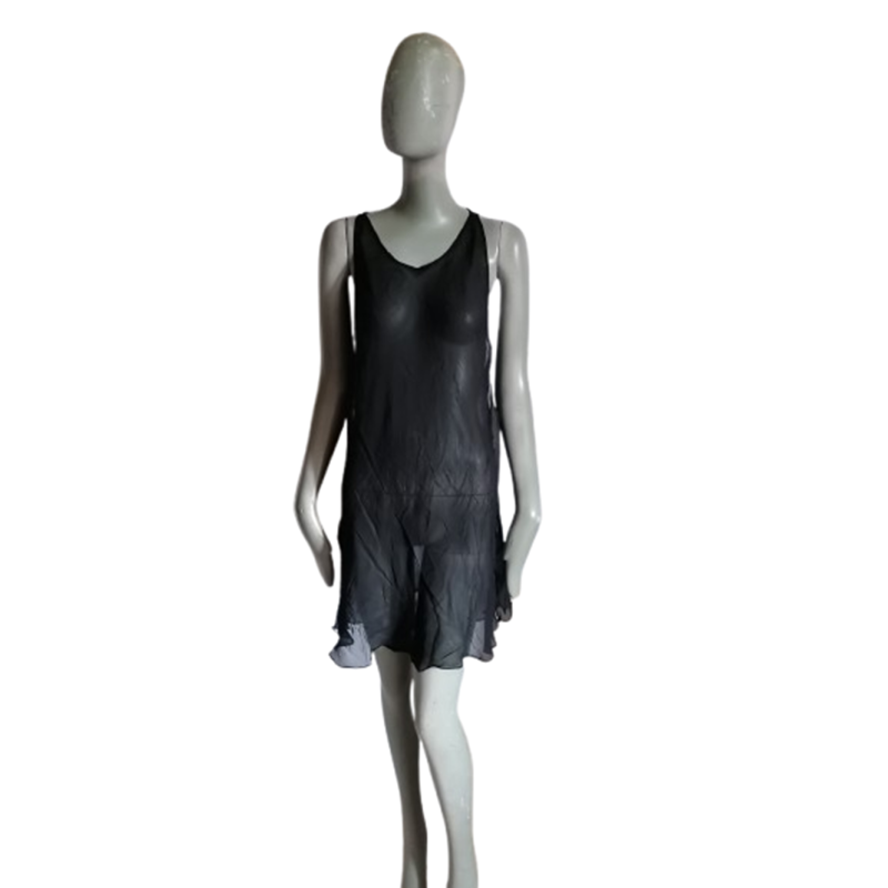 Robe slip transparente Simultaneous – Y2K minimaliste