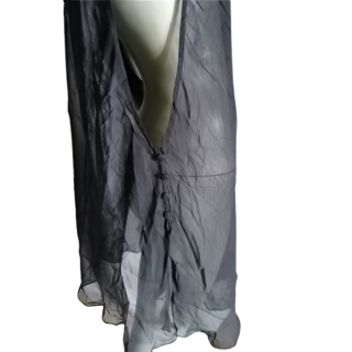 Transparentes Gleitkleid Simultaneous - minimalistischer y2k