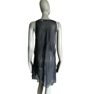 Vestido de deslizamento transparente Simultaneous - Y2K minimalista