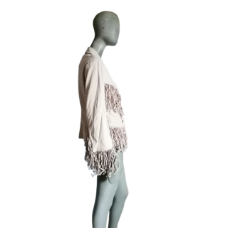 Veste OPIO Italie sample à franges – pièce showroom rare