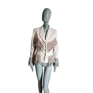 Veste OPIO Italie sample à franges – pièce showroom rare