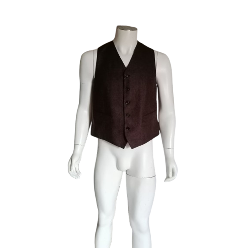 Gilet de costume italien vintage en laine vierge – Neuf avec étiquette