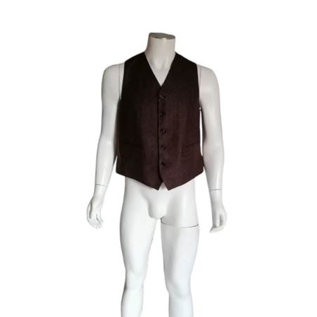 Vintage Italiaanse kostuum vest Maagd Wol - Nieuw met label