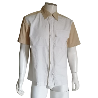 Chemise Cimarron Y2K bicolore 100% coton – neuve