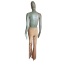 Pantalon rétro Y2K Incandescence beige – coupe flare & détails lacés
