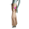 Pantalon rétro Y2K Incandescence beige – coupe flare & détails lacés