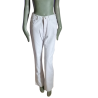Bianco vintage Jeans 2000s Nine etichetta - Pulsanti in cotone 100%