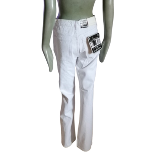 Vintage White Jeans 2000s Neun Label - 100% Baumwolltasten