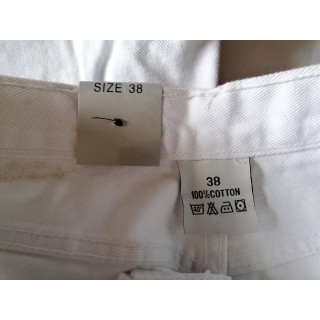 Vintage White Jeans 2000s Neun Label - 100% Baumwolltasten