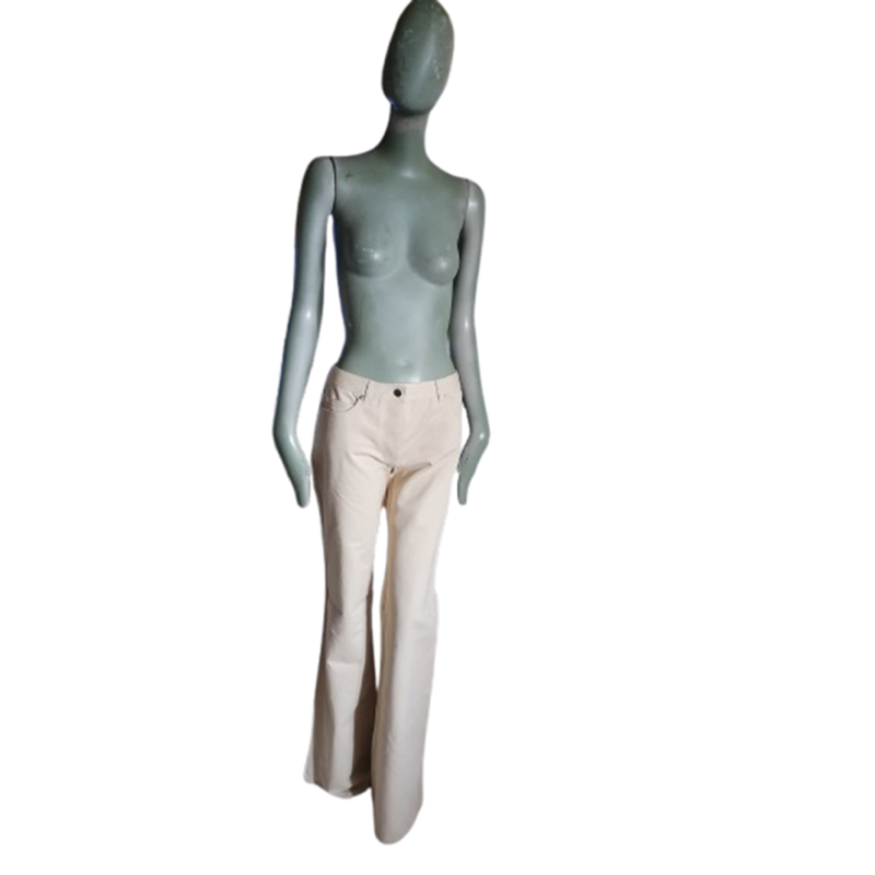 Pantaloni vintage KURTURA 100% cotone Ecru - Deadstock Y2K
