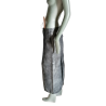 Jupe Hache neuve étiquette effet cuir métallisé gris T.M