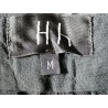 Jupe Hache neuve étiquette effet cuir métallisé gris T.M