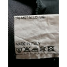 Rok Hache Nieuw grijs metallic lederen effect label t.m
