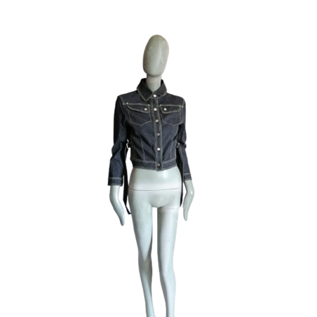 Chaqueta Jean 2Die4 por Antonio Berardi Cintered Denim Gross Y2K
